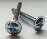 DIN 967 Bútorfogantyú csavar, D-fejű peremes kereszthornyos, 4.8, Horganyzott, M 4x23 termék fő termékképe