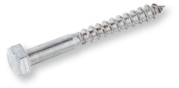 DIN 571 Hatlapfejű facsavar ( állványcsavar), Acél, Horganyzott, 6x35 termék fő termékképe