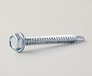 DIN 7504 Hatlapfejű önfúró lemezcsavar+gumis alátét, Acél, antracitszürke, 4,8x19 RAL7016 termék fő termékképe