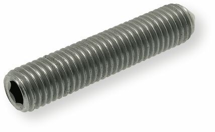 DIN 914 Belső kulcsnyilású hernyócsavar kúpos véggel, 45H, Natúr, M 4x12 termék fő termékképe