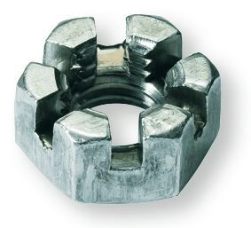 DIN 935 Hatlapú koronás anya, |8| Horganyzott, M 30x1,5 termék fő termékképe