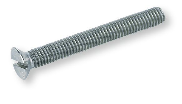 DIN 963 Süllyesztettfejű, egyeneshornyos csavar, 4.8, Horganyzott, M 10x45 termék fő termékképe