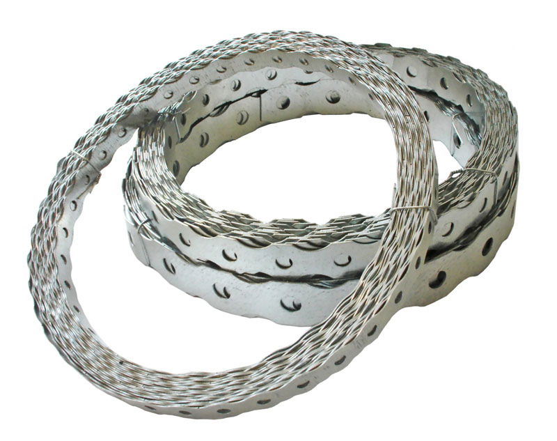 Szerelőszalag, hullámos, horganyzott, 4-es (12mm / 0.6mm / 10m) termék fő termékképe