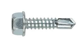 DIN 7504 Famenetű , Acél, RAL9002 4,8x35/14 +gumis alátét termék fő termékképe