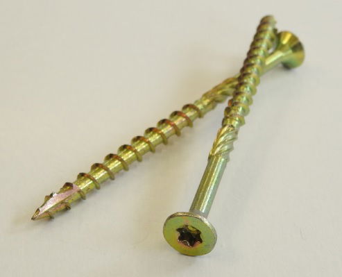 Süllyesztettfejű faszerkezetépítő csavar, sárgahorganyzott 6x120 termék fő termékképe